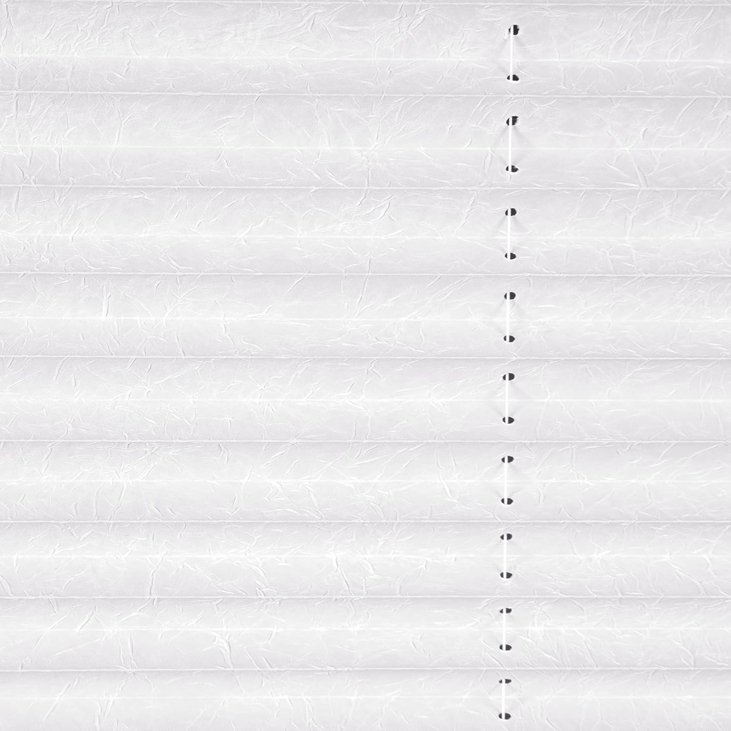 CALYX INTERIORS Pleated Fabric Window Shade, Light Filtering, White