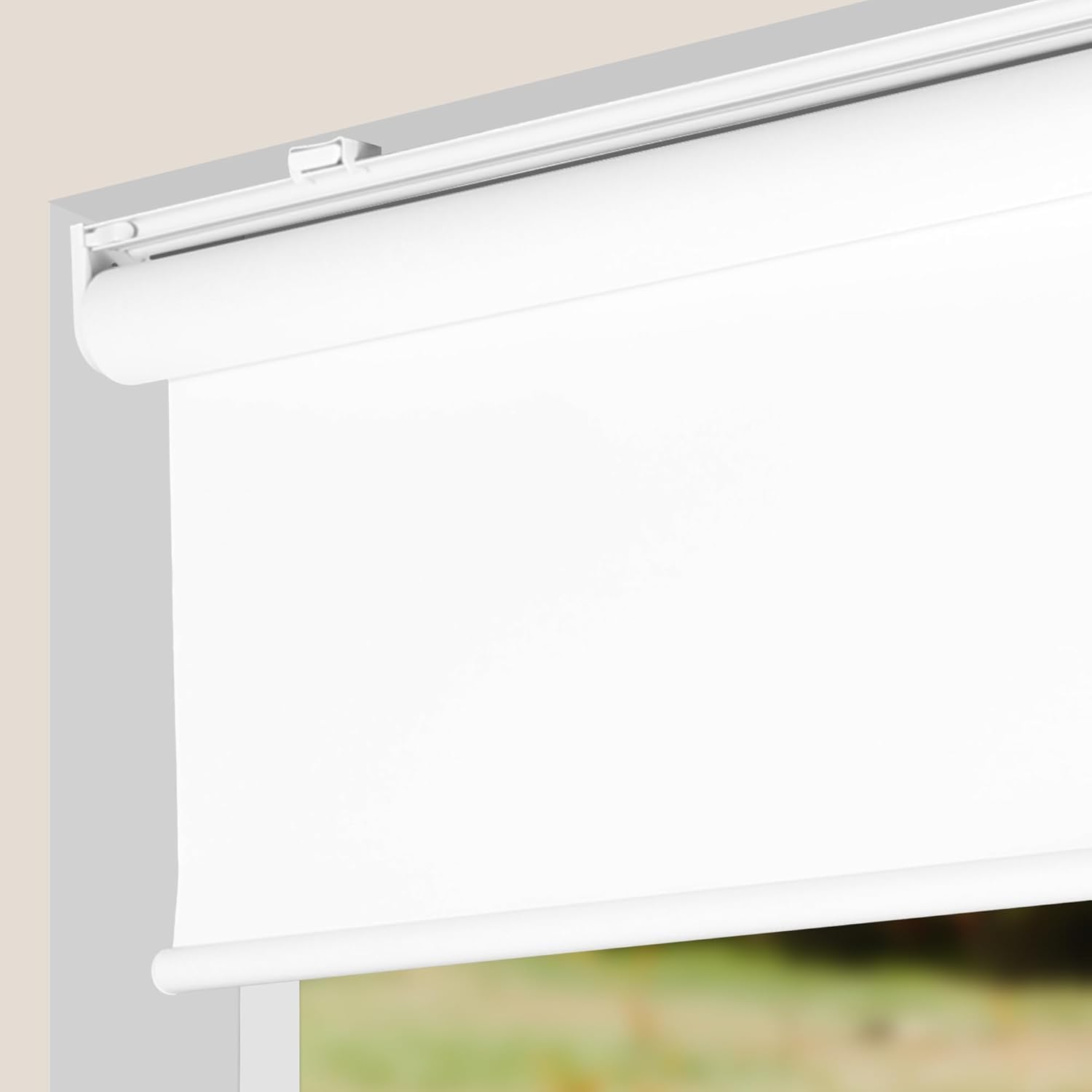 CALYX INTERIORS Blackout Roller Shades, Thermal Insulating Blinds, White